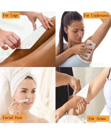 100 Wax Strips for Hair Removal - Brazilian & Leg Waxing - Tear & Easy Use Plasters - Buy Online on GoSupps.com