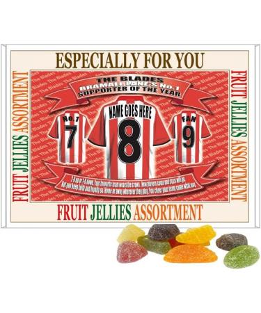 Sheffield U Personalised Football Shirt Gift Boxed Sweets - Buy Online on GoSupps.com