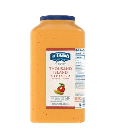 Hellmann's Classics Thousand Island Salad Dressing Jug Gluten Free, No Artificial Flavors, added MSG or High Fructose Corn Syrup, Colors from Natural Sources, 1 gallon