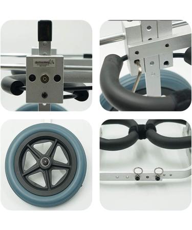 Adjustable Dog Wheelchair Two Wheels Pet Cart Animal Rehabilitation Cart for Handicapped Hind Legs Pet Exercise Wheels Lightweight Easy Assemble Small - Buy Online on GoSupps.com