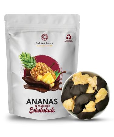 Sultan s Palace dried pineapple in dark chocolate - 200 g - Feinherbe Bitter chocolate - chocolate fruits - pineapple idea 200 g