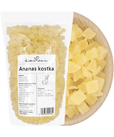Ananas Confite en D s 1 kg Saveur Tropicale Sucr e Naturelle Id al pour Collations G teaux et Muesli | Sans OGM | KUCHNIA ZDROWIA