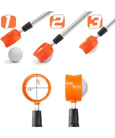 prowithlin Golf Ball Retriever  9/12/15/18ft Aluminum Alloy Golf Ball Retriever Telescopic Golf Accessories Golf Gift 12ft New handle - Buy Online on GoSupps.com