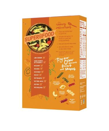 Cybele's Superfood Orange Rotini Pasta | Gluten & Grain Free, High Protein, Allergen Free | Non GMO, Vegan | 8oz Box (Pack of 6) - Buy Online on GoSupps.com