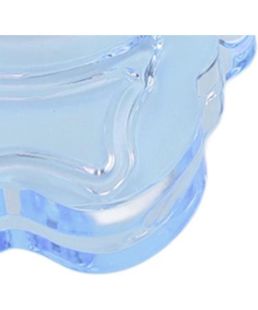 Nail Pen Washing Cup Crystal Glass Liquid Cups Nail Crystal Bowl Thickened Manicure Brush Washing Holder with Lid Glassware Tools for Nail Art Manicure (Blue) - Buy Online on GoSupps.com