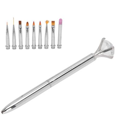 Nail Art Liner Nail Art Painting Pen Fine Craftsmanship Painting Pen DIY Dotting Design for Nail Shop Household(Silver)