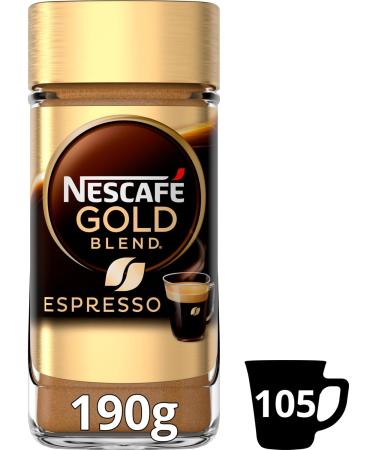 Nescaf Gold Blend Espresso | Instant Coffee | 190g | 6 Pack | 633 Cups - Buy Online on GoSupps.com