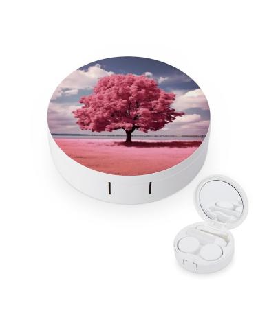Contact Lens Case Beautiful Tree Portable Travel Contact Lens Box Contact Lens Storage Box