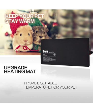 iPower Reptile Heat Pad & Digital Thermostat | Under Tank Heating Mat for Turtles, Lizards & Frogs - Multi Size Options - Buy Online on GoSupps.com