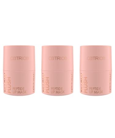 Catrice Catrice Pillow Plush Peptide Lip Masks Set of 3 No. 010 Nude - Moisturizing Smoothing Nourishing Natural Vegan Paraben-Free Microplastic-Free Nanoparticle-Free (3 x 12g)