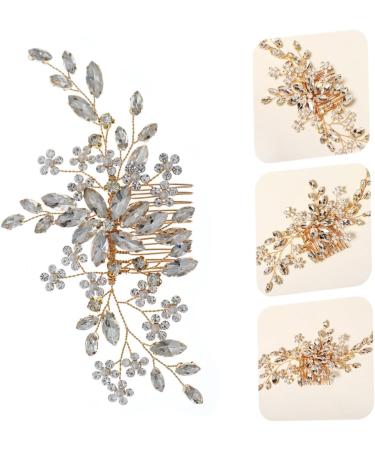 DOITOOL Flower Comb Side Hair Combs Hair Style Tools Hair Comb for Girls Evening Party Hair Comb Tiara Rhinestone Headpiece Rhinestones Hair Comb Bridal Hair Comb Proms Hair Comb - Buy Online on GoSupps.com