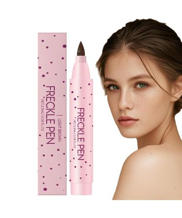 Freckle Makeup Pen 3ml | Natural Light Brown Color Quick Dry Durable Waterproof for Face Beauty and Daily Use