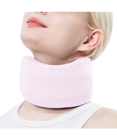 Shakven Neck Brace Cervical Collar Adjustable Soft Neck Support Foam Brace - Foam Cervical Collar Soft Neck Support for Women & Men Keeps Vertebrae Stable Relieves Neck and Spine Pressure Pink M - Buy Online on GoSupps.com
