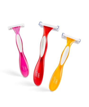 BIC Soleil Color Collection Women's Disposable Razors 16-Count - 3 Blades, Aloe Vera & Vitamin E Strip - Premium Shaving Set - Buy Online on GoSupps.com