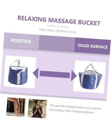 WOFASHPURET 1pc Foldable Footbath Bucket for Collapsible wash bin Folding Water Container Foot Soaking Basin Laundry Buckets Home Foot Spa Tub Foot spa Basin Household Storage Bags Travel peva 30x20cm - Buy Online on GoSupps.com