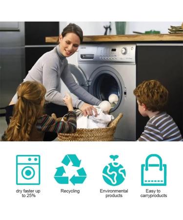 Wool Dryer Balls Tumble Dryer Balls Pack of 4 XL- Fabric Softening Handmade Reusable Organic Wool Laundry Balls Reduce Drying Time Noise Wrinkles Free with No Bad Odor White - Buy Online on GoSupps.com