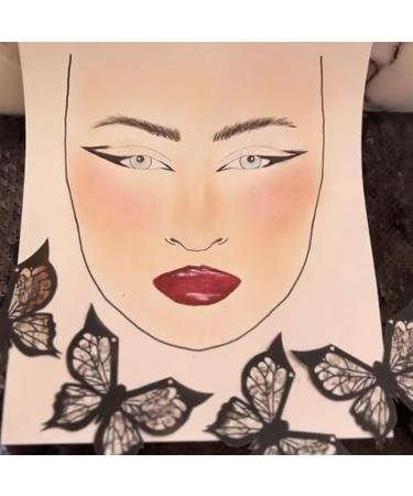 Eyeliner Stencils Eye Wing Liner Stamp Accurate Reusable Fast Waterproof Template for Professionals Women Girls Home Travel Beginner - Buy Online on GoSupps.com