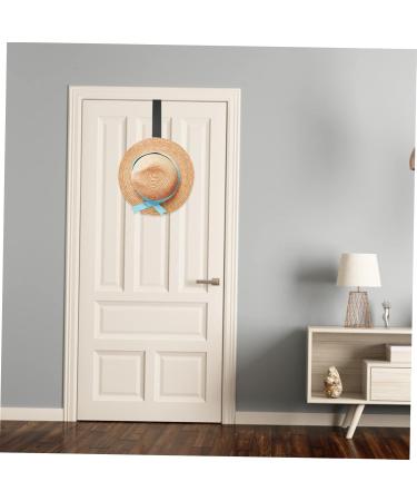 Uonlytech Clothes Rack 2pcs Door Hook Wall Mounted Clothes Hanger Towel Valet Towel Hanger Punch- Hook Bedroom Door hat Towel Holder 21x4.5cm Black - Buy Online on GoSupps.com