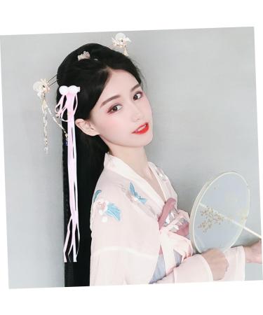 minkissy 1 Pair Pom Pom Tassel Hairpin Photo Shooting Hairpin Party Prom Headpiece Kimono Hair Clip Styling Hair Clips Hair Clip for Han Chinese Clothing Plate Girl Child Cosplay - Buy Online on GoSupps.com