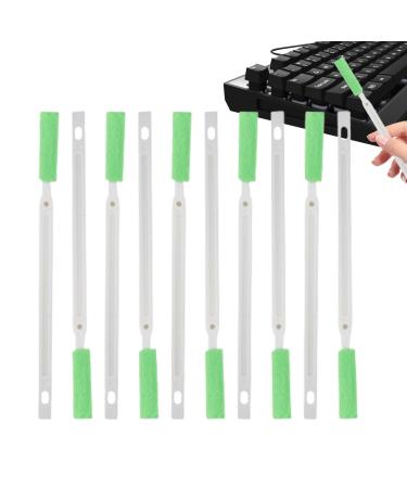 Crevice Cleaning Brush Narrow Cleaning Brush Crevice Cleaning Tool Thin Brush for Cleaning Narrow Space Groove Cleaning Brush Household Cleaning Tool for Toilet Bowl Corner Keyboard Scrub Brush Green