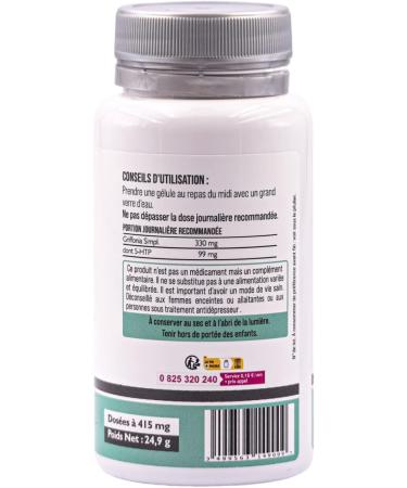 SFB Laboratoires - Griffonia - Helps improve brain activity - Stimulates serotonin levels - Regulates mood and energy - Regulates appetite - 60 vegetable capsules - Buy Online on GoSupps.com