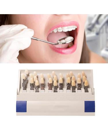 Teeth Shade Guide: 29 Colors Comparison - Removable Tooth Bleaching Whitening Chart - Buy Online on GoSupps.com