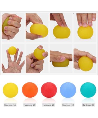 Ejoyous Squeeze Balls Silicone Hand Squeeze Ball for Hand Therapy Exercise Arthritis Wrist Carpal Tunnel Stress(Blue) - Buy Online on GoSupps.com