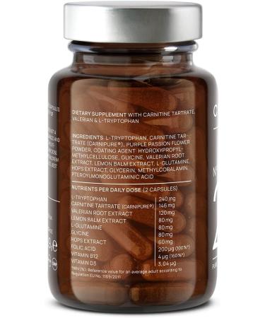 N 2 Night Fat Burner Weight Loss During Sleep Based on L-Carnitine L-Tryptophan Valerian Lemon Balm Passionflower Hops - Fat Burning and Hunger Suppressant at Night - 60 Capsules - Vegan - Buy Online on GoSupps.com