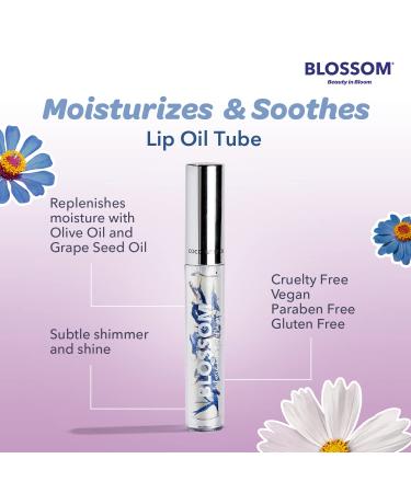 Hydrating Coconut Lip Oil with Real Flower Infusion - 3g Shimmer Sparkle - Buy Online on GoSupps.com