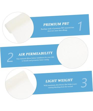 Buy Athletic Tape - 6 Rolls of 15c Elasticity Gauze Mesh Bandages - White PBT | Fast International Shipping - Buy Online on GoSupps.com