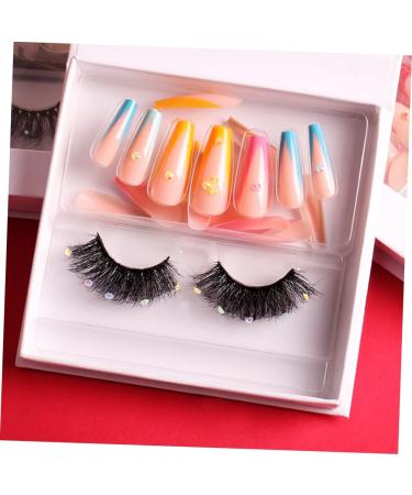 Beaupretty Fake Nails 4 Sets Eyelash Manicure Set Miss Fluffy Cosmetics False Nails - Buy Online on GoSupps.com