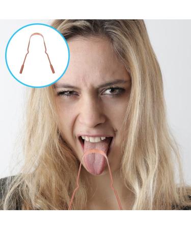 2 Sets Pure Copper Oral Care Scrapers Metal Cleaning Tools for Effective Oral Hygiene - Buy Online on GoSupps.com