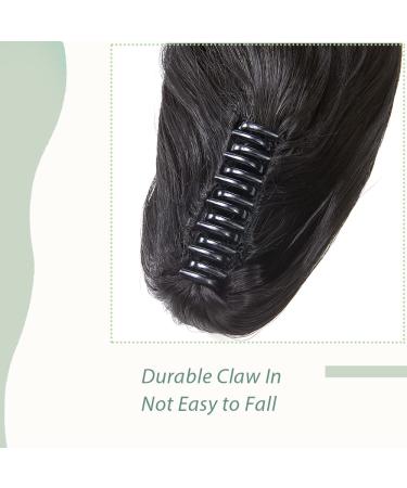 Buy Sego 45cm Wavy Ponytail Hair Extension - Voluminous Claw Clip-in Synthetic Hair Natural Black 140g - Buy Online on GoSupps.com