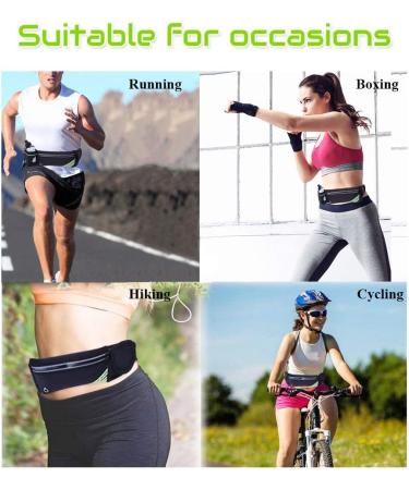 MOVOYEE Running Belt with Water Bottle Holder for iPhone 13 12 11 Pro Max Xr Xs X 8 7 6 Plus Mini/Galaxy Reflective Phone Belt Bag for Running Women Men Hydration Waist Pack Fanny Pack Runner Pouch 01-Black - Buy Online on GoSupps.com