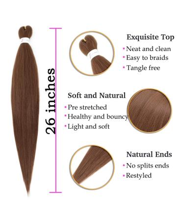 Anti-Sense Braiding Hair - Easy Braid Synthetic Fiber Extensions | 26 Inch Yaki Texture | 6 Pack (30#) - Itch-Free Crochet Borders for Professional Styling - Buy Online on GoSupps.com