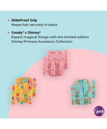 GOODY Classics Disney Princess Moana Half Claw Clips - 3-Pack for Easy Hair Styling - Pain-Free Accessories for All Genders - Buy Online on GoSupps.com