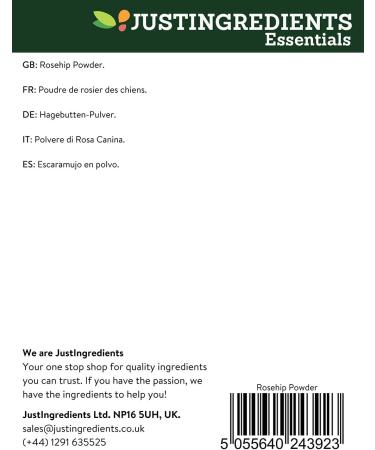 JustIngredients Essential Dog Rose Powder 250 g - Pack of 3 - Buy Online on GoSupps.com