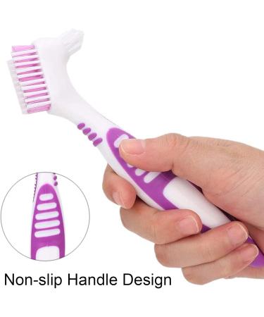 Lacymc Premium Toothbrush Prostheses Set - 2 Pcs Multi-Layer Bristles & Ergonomic Racks (Orange & Lila) - International Shipping - Buy Online on GoSupps.com