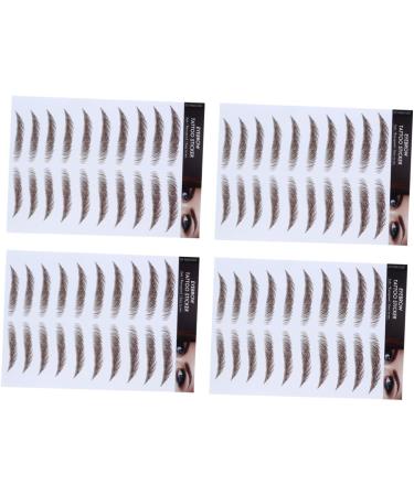 FRCOLOR 12 Pcs Eyebrow Stickers Makeup Stickers False Eyebrows 6d Hair-like Eyebrows Stickers Applique 3d - Buy Online on GoSupps.com
