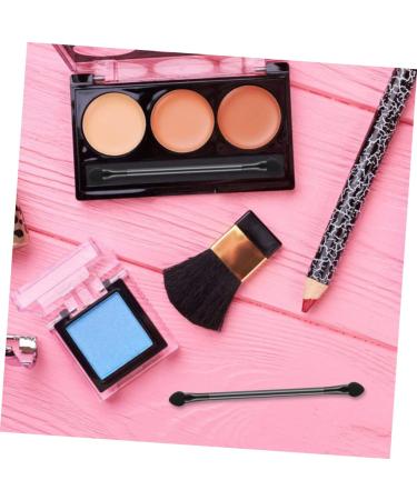 SOESFOUFU 30pcs Double Ended Eyeshadow Brush Makeup Blending Sponge Blush Stick Eye Makeup Wooden Handle Black - Buy Online on GoSupps.com