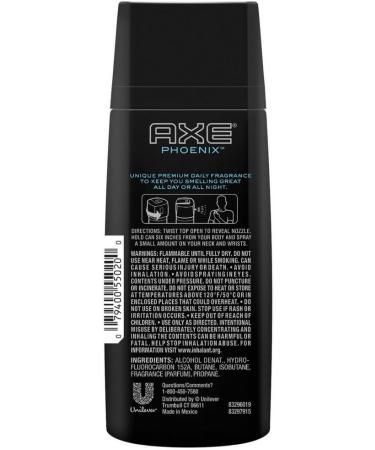 Axe Phoenix Bodyspray 4oz - Long-Lasting Fragrance for Men - Buy Online on GoSupps.com