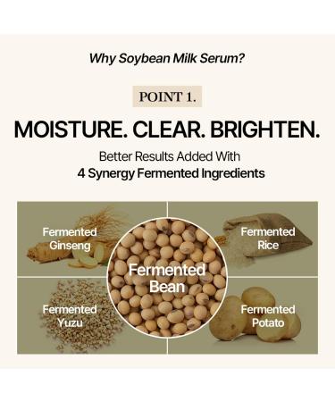 mixsoon Bean Cream 1.69 fl.oz / 50ml Soybean Milk Serum 1.69 fl oz/ 50ml - Buy Online on GoSupps.com