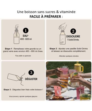  QWETCH Qwetch Organic Solid Drinks 36 Hydration Tablets with Natural Vitamin C Sugar-Free Calorie-Free Drink Lemon Mango & Passion Fruit Strawberry & Raspberry Flavors Vegan Made in France - Buy Online on GoSupps.com