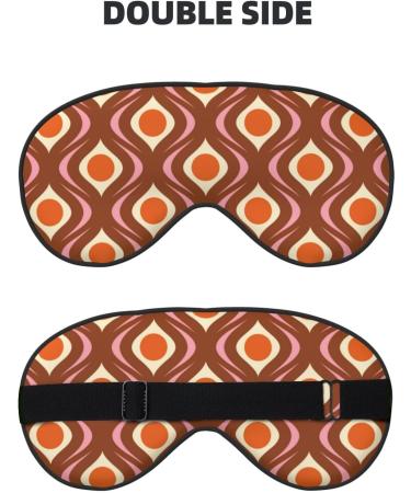 70s Retro Sleep Eye Mask - Soft Blindfold with Elastic Strap for Travel & Night Sleeping - Buy Online on GoSupps.com