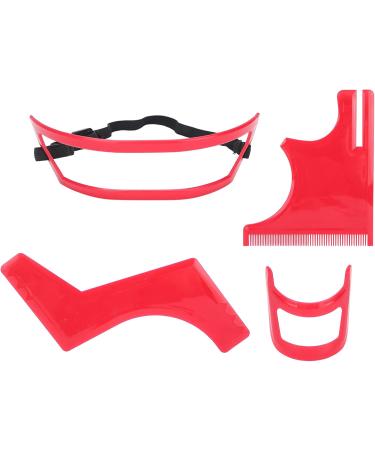 Beard Shaving Template Set High-Grade Plastic Beard Styling Guide Easy Use Stylish with Goatee Hairline Shaping for Men - Buy Online on GoSupps.com
