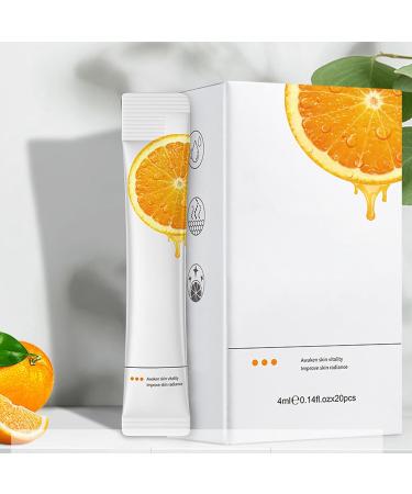 20 pieces vitamin C mask orange cleansing mask nourishing & moisturizing soft skin mask pore cleansing skin lightening reducing fine lines - Buy Online on GoSupps.com