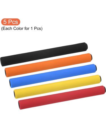 PATIKIL Stainless Steel Relay Track Baton Set for Outdoor Athletics - Black Blue Orange Red Yellow - Buy Online on GoSupps.com