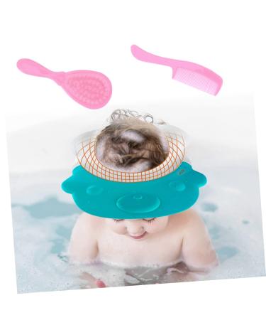 Hemoton Baby Bath Set with Hair Brush, Bath Sponge, and Comb - Pink Toddler Shower Kit for Kids - Buy Online on GoSupps.com