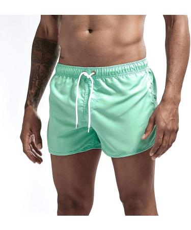 Mens Premium Cotton Canvas Cargo Shorts - Mint Green, X-Large | Work & Casual Summer Shorts - Buy Online on GoSupps.com
