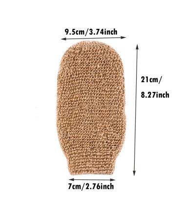 Back Scrubber - Hemp Body Brush & Mitt for Men & Women | Exfoliating Back Cleaning Tool - Buy Online on GoSupps.com